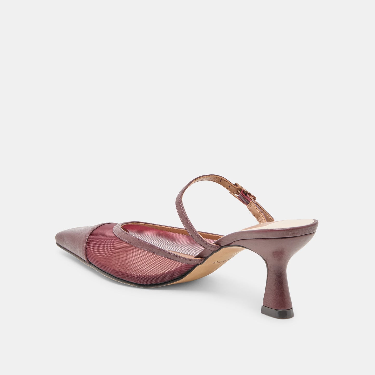 Loyd Burgundy Mesh Heels
