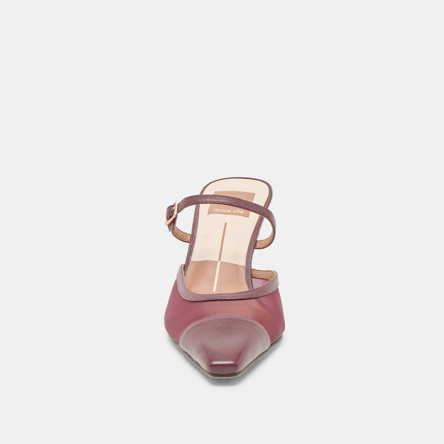 Loyd Burgundy Mesh Heels
