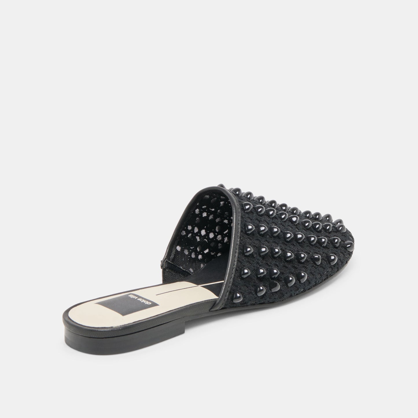 Rova Bead Onyx Beaded Mesh Flats