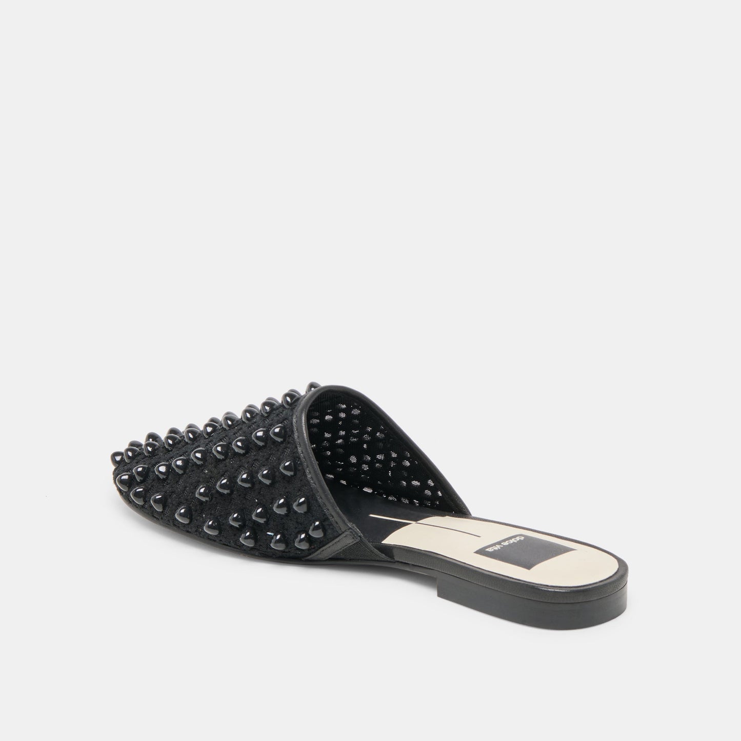 Rova Bead Onyx Beaded Mesh Flats