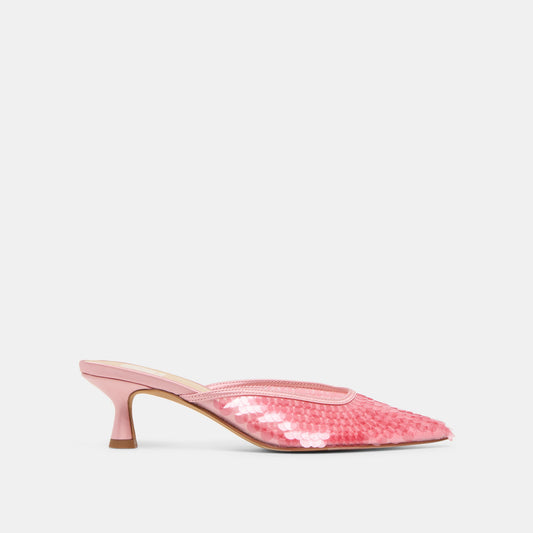 Cleo Sequin Light Pink Sequin Heels