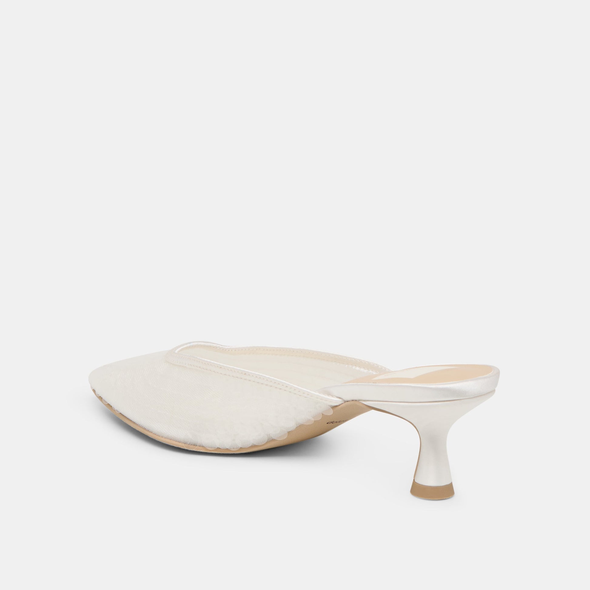 Cleo Ivory Sequin Heels