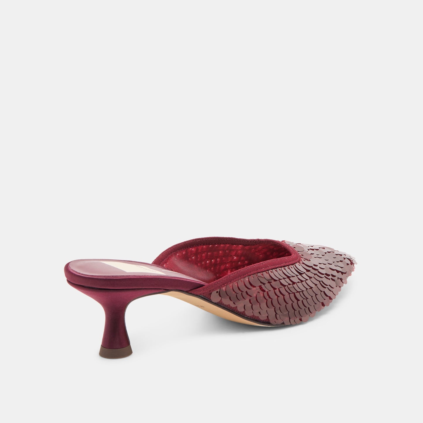 Cleo Cranberry Sequin Heels