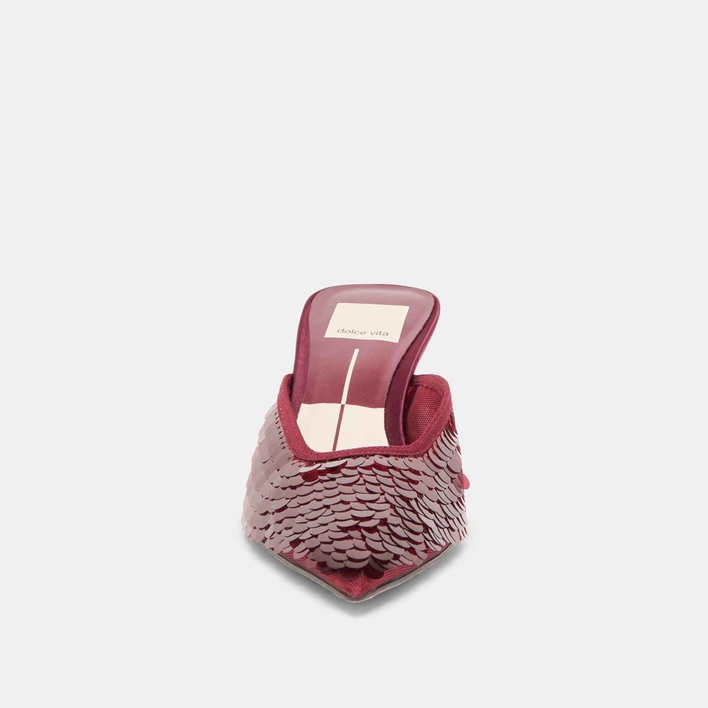 Cleo Cranberry Sequin Heels