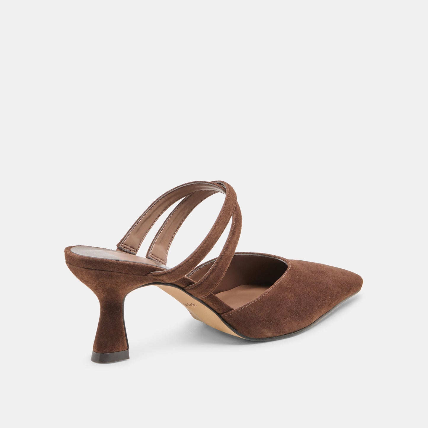 Linore Dk Brown Suede Heels