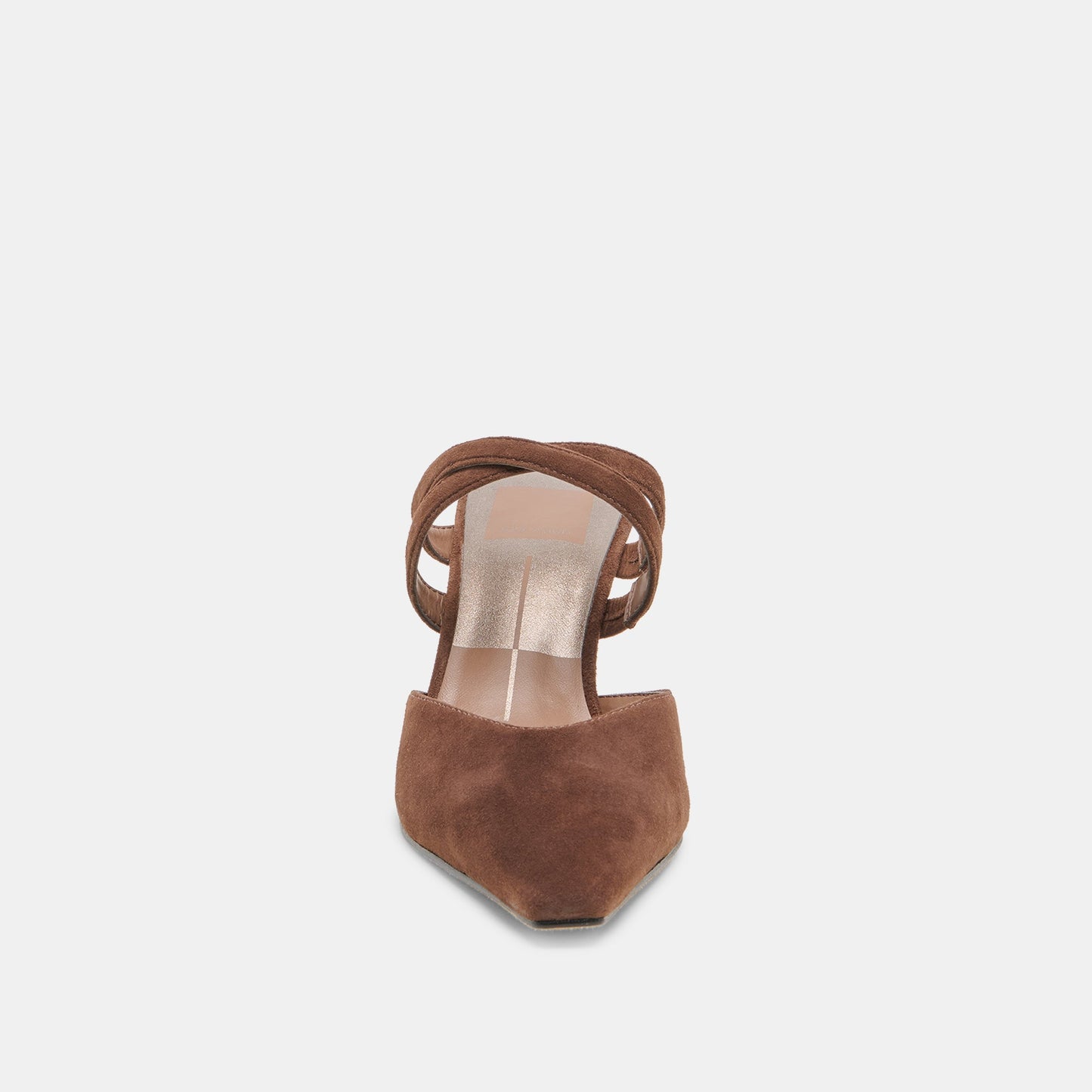 Linore Dk Brown Suede Heels
