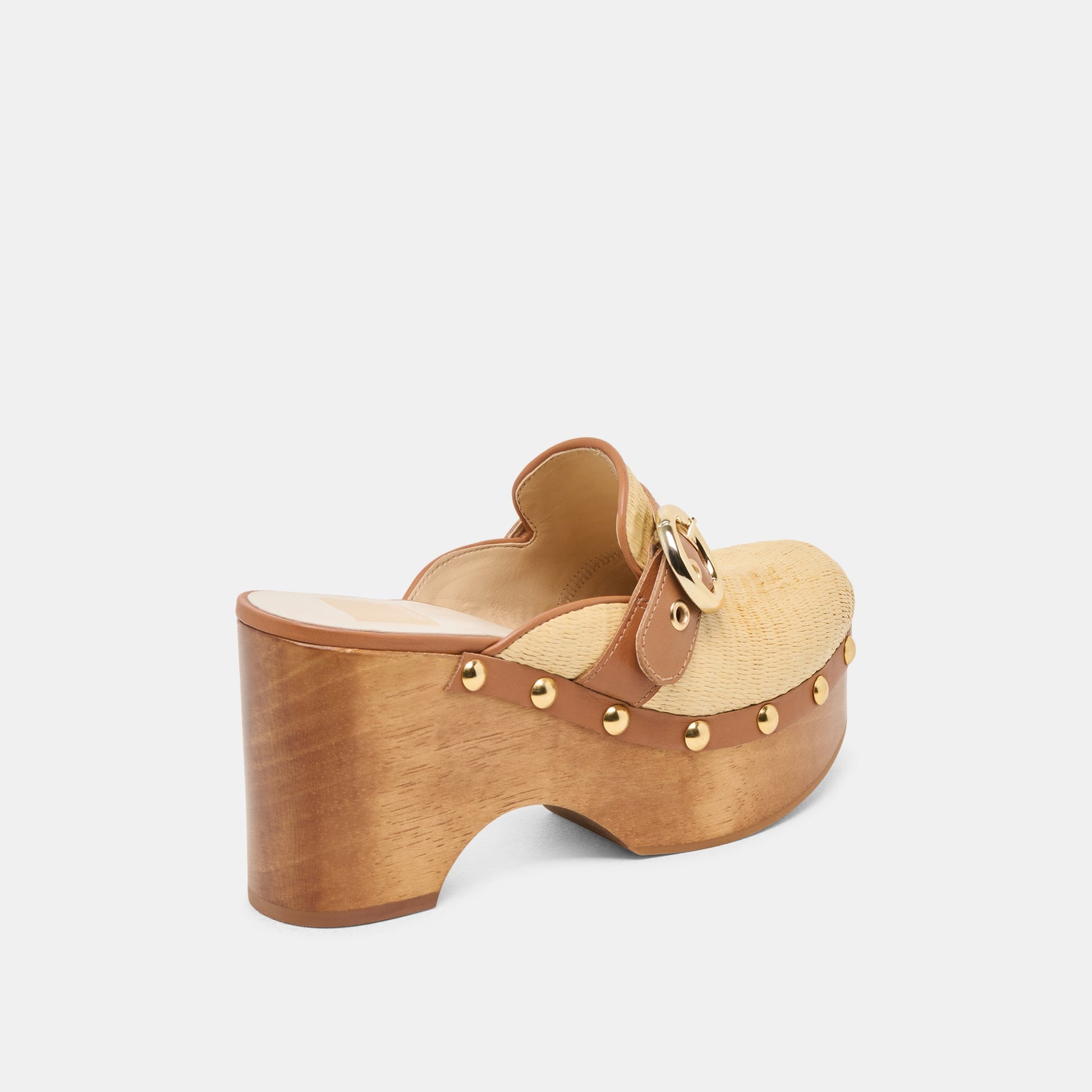 Debrah Lt Natural Raffia Clogs
