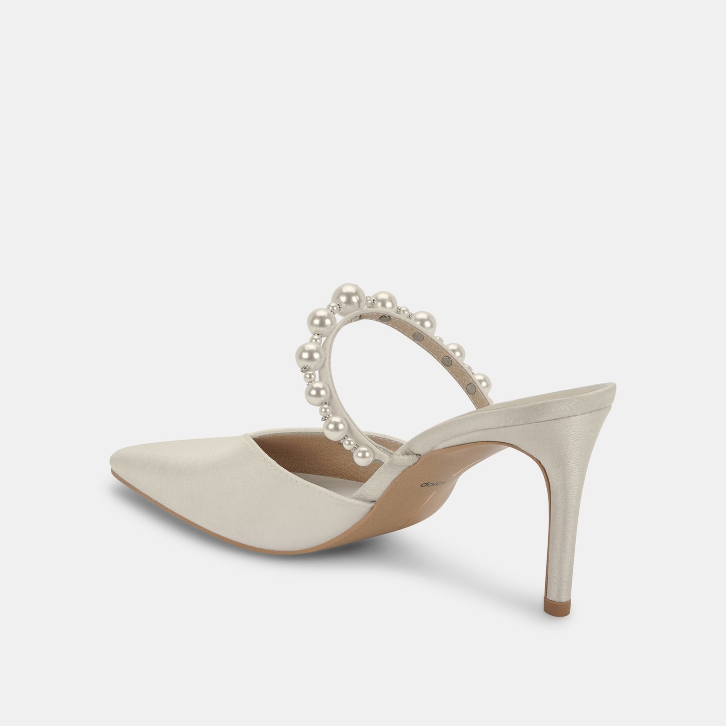 KANIKA Pearl Heels Vanilla Silk | Vanilla Silk Pearl Tapered Heels
 – Dolce Vita
