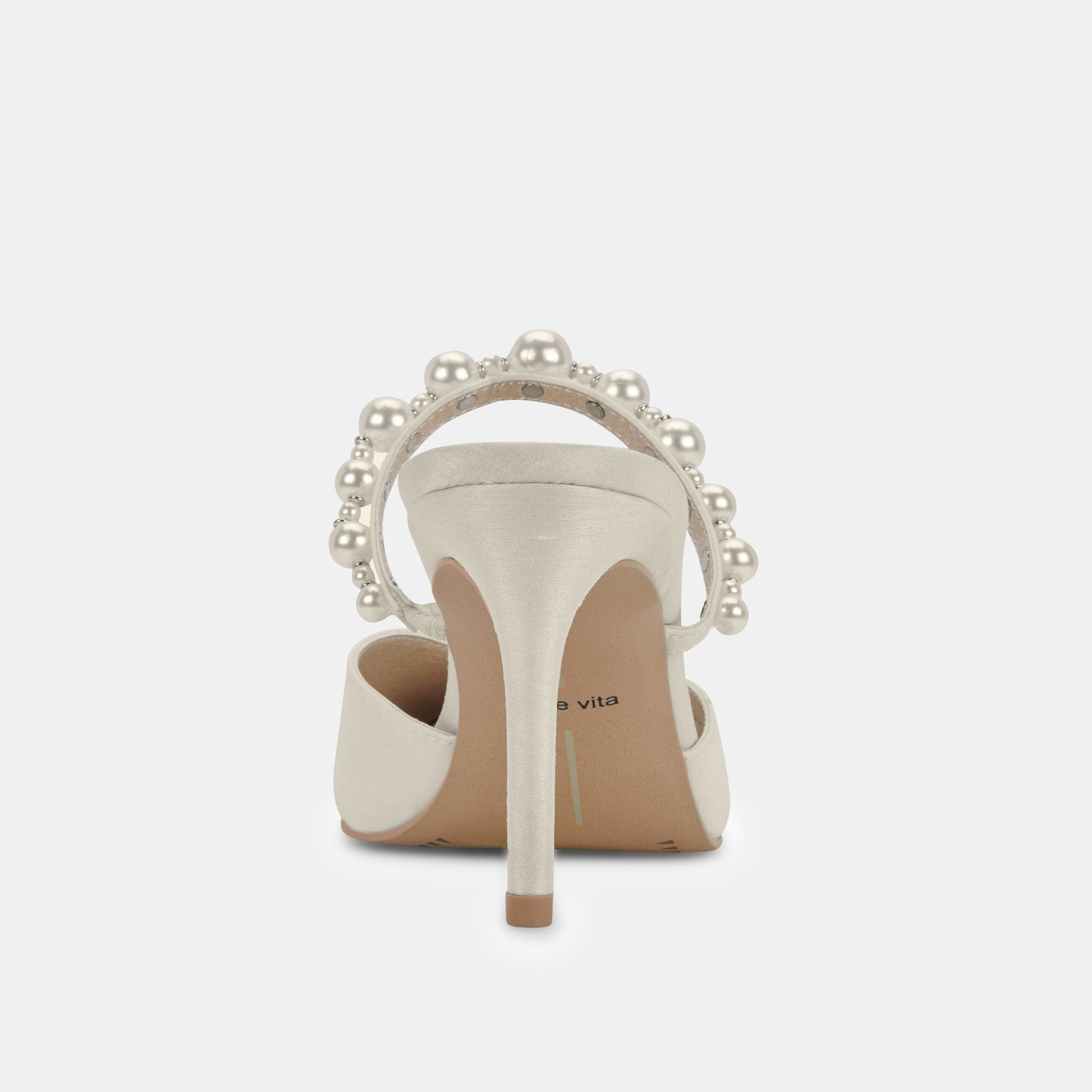 KANIKA Pearl Heels Vanilla Silk | Vanilla Silk Pearl Tapered Heels
 – Dolce Vita