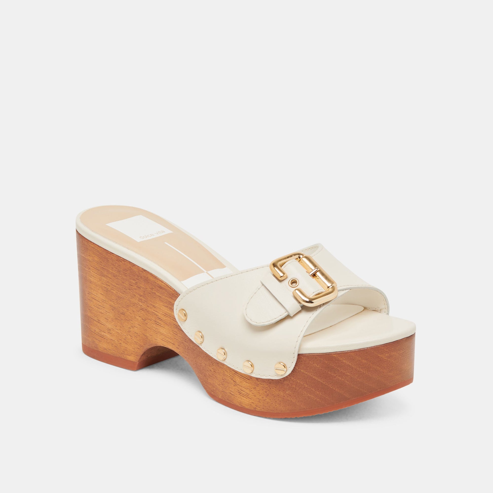 YALAH HEELS OFF WHITE LEATHER
 – Dolce Vita