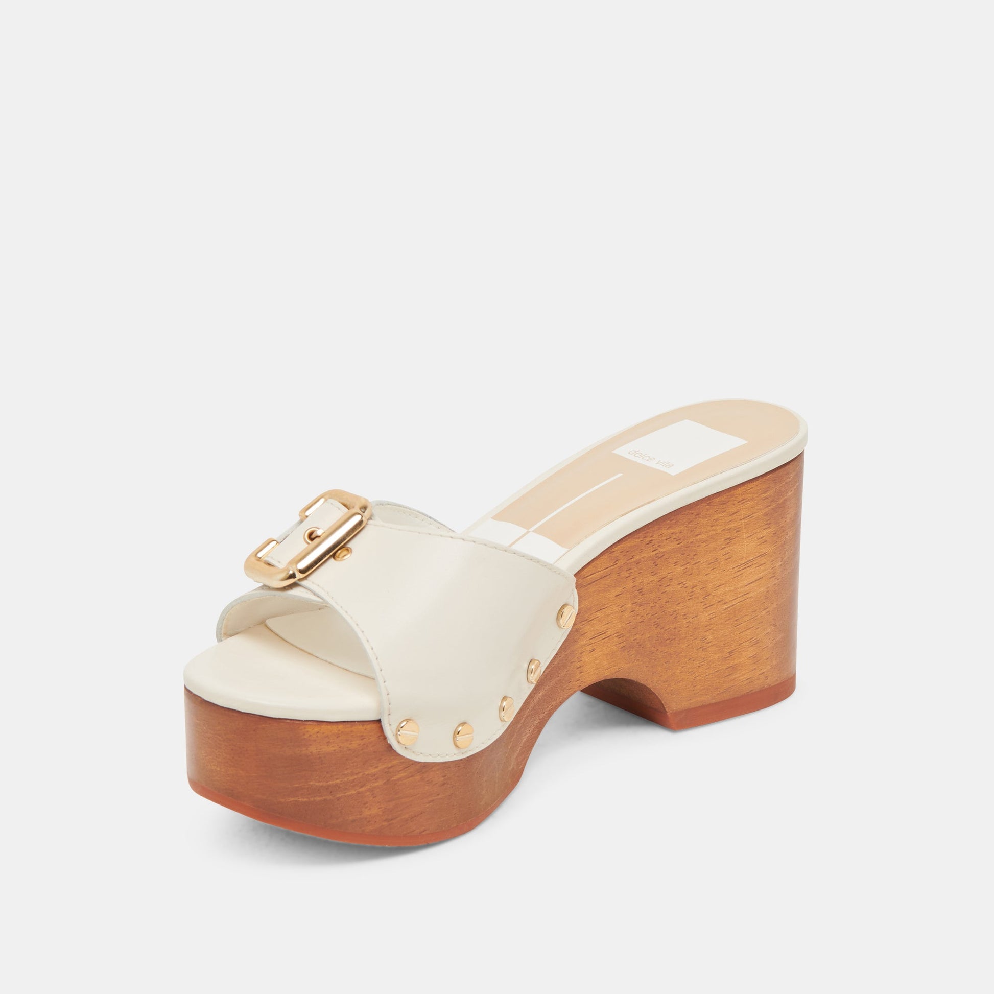 YALAH HEELS OFF WHITE LEATHER
 – Dolce Vita
