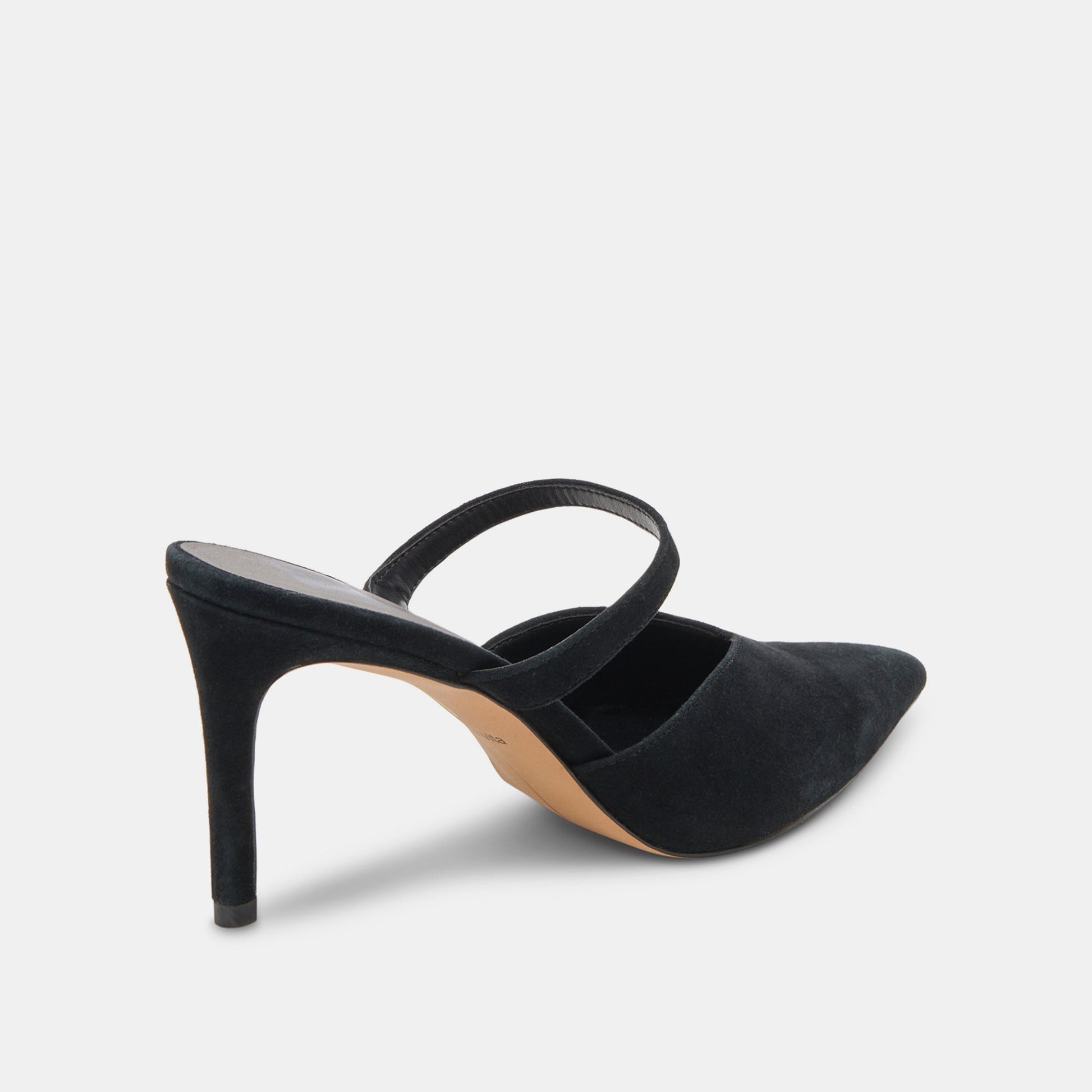 KANIKA WIDE HEELS ONYX SUEDE
 – Dolce Vita