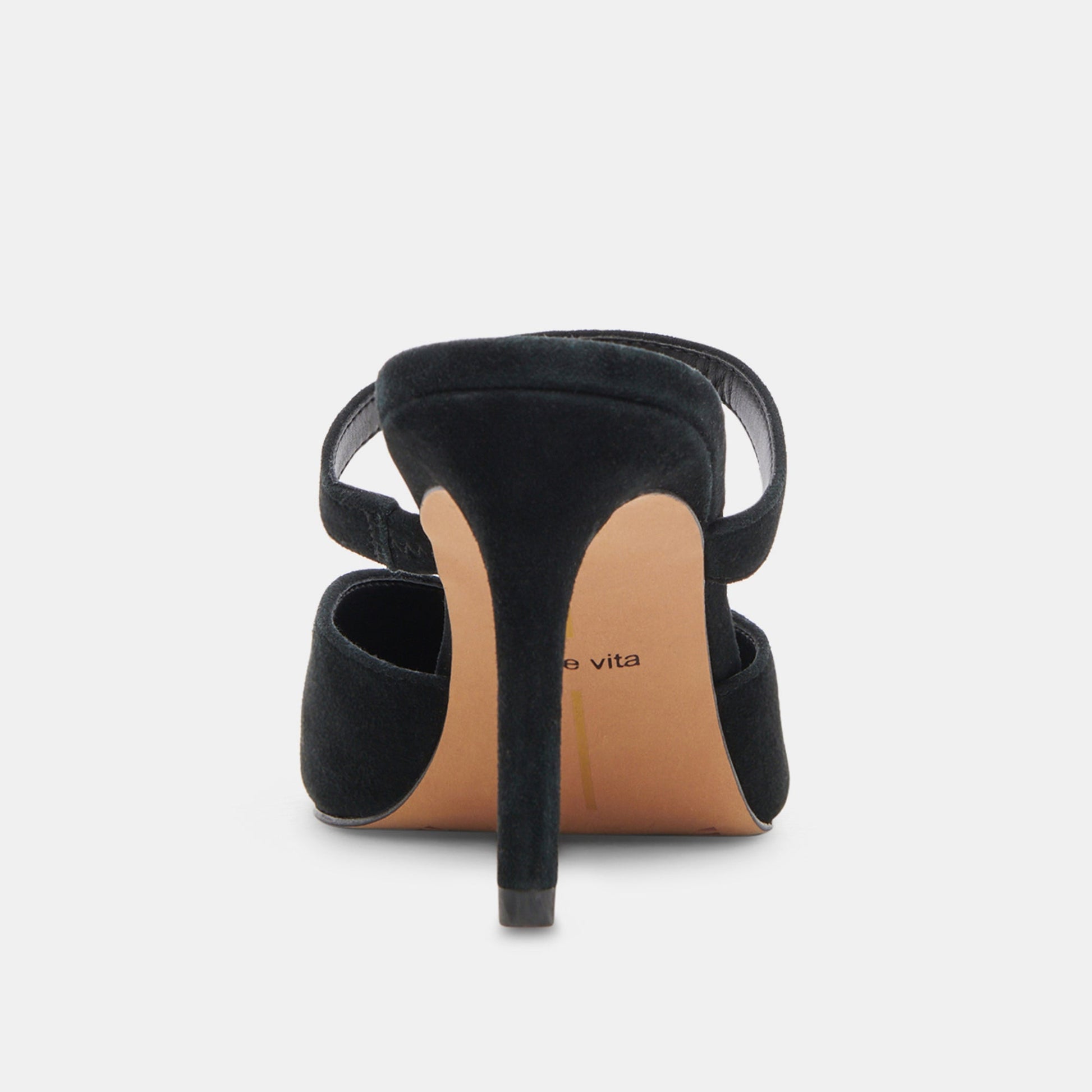 KANIKA WIDE HEELS ONYX SUEDE
 – Dolce Vita