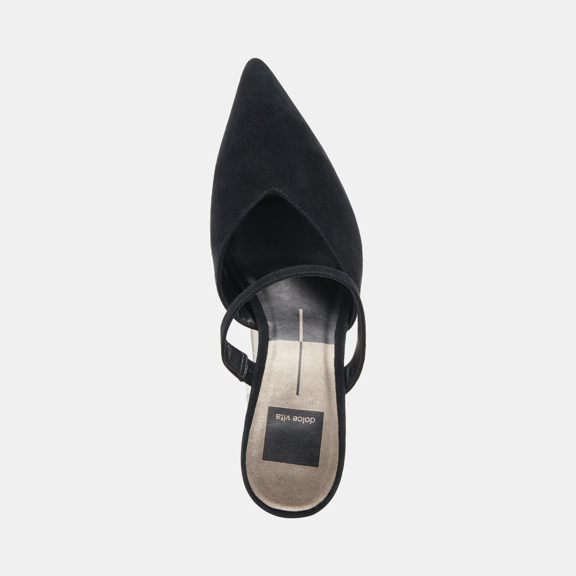 KANIKA WIDE HEELS ONYX SUEDE
 – Dolce Vita