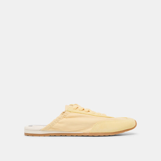Daris Lt Yellow Nylon Sneakers