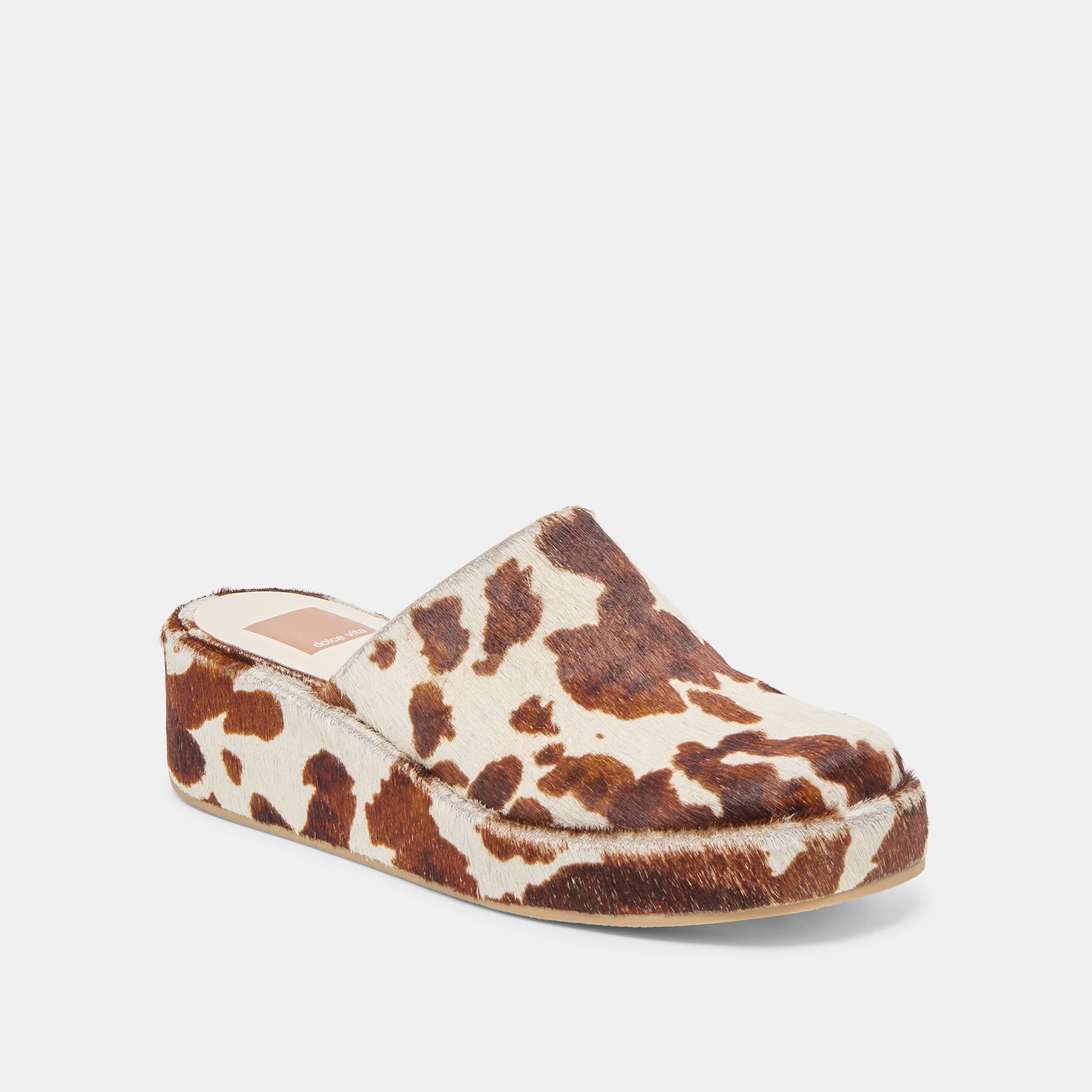 Rosita Cocoa Taurus Calf Hair Flats