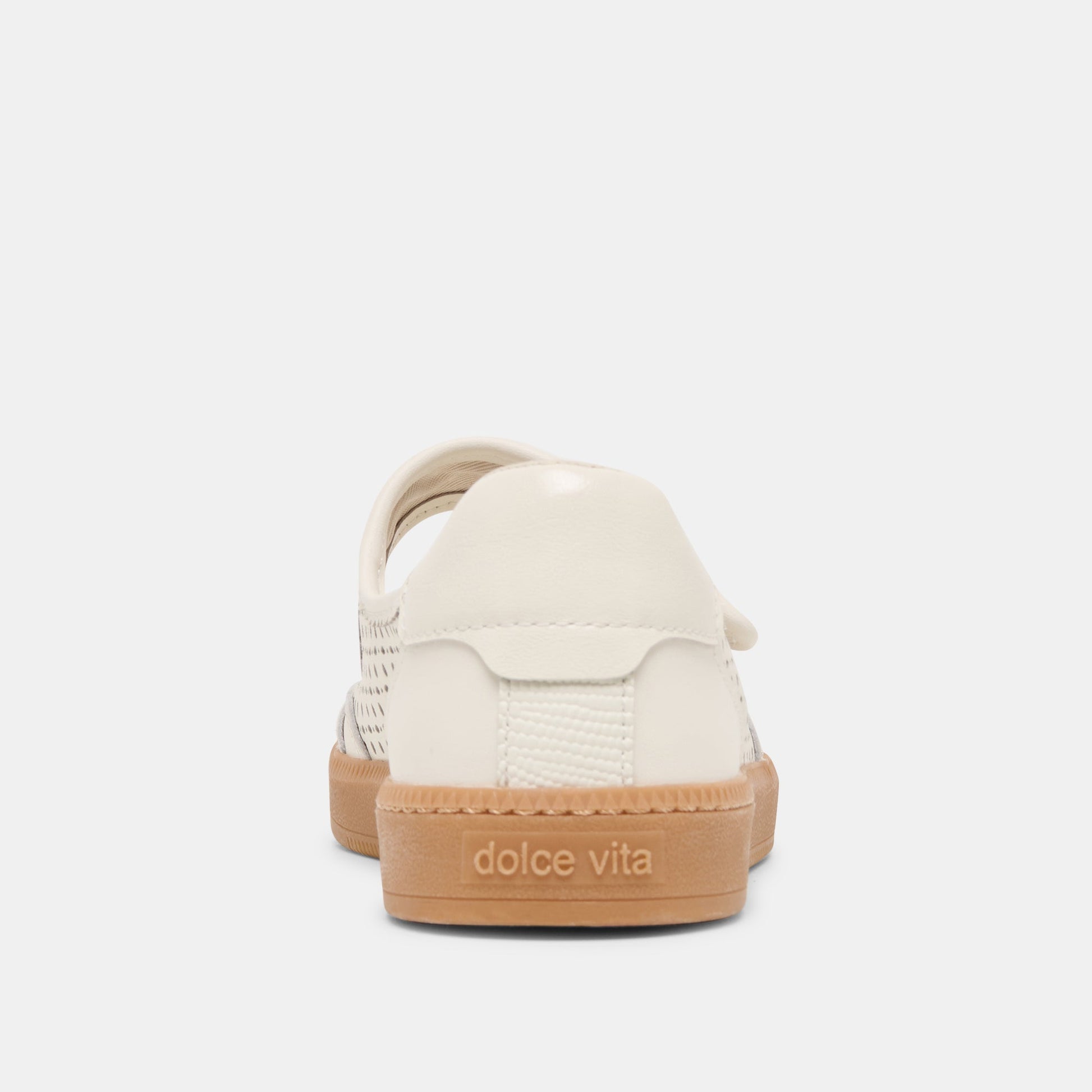 Nanet White Perforated Leather Sneakers