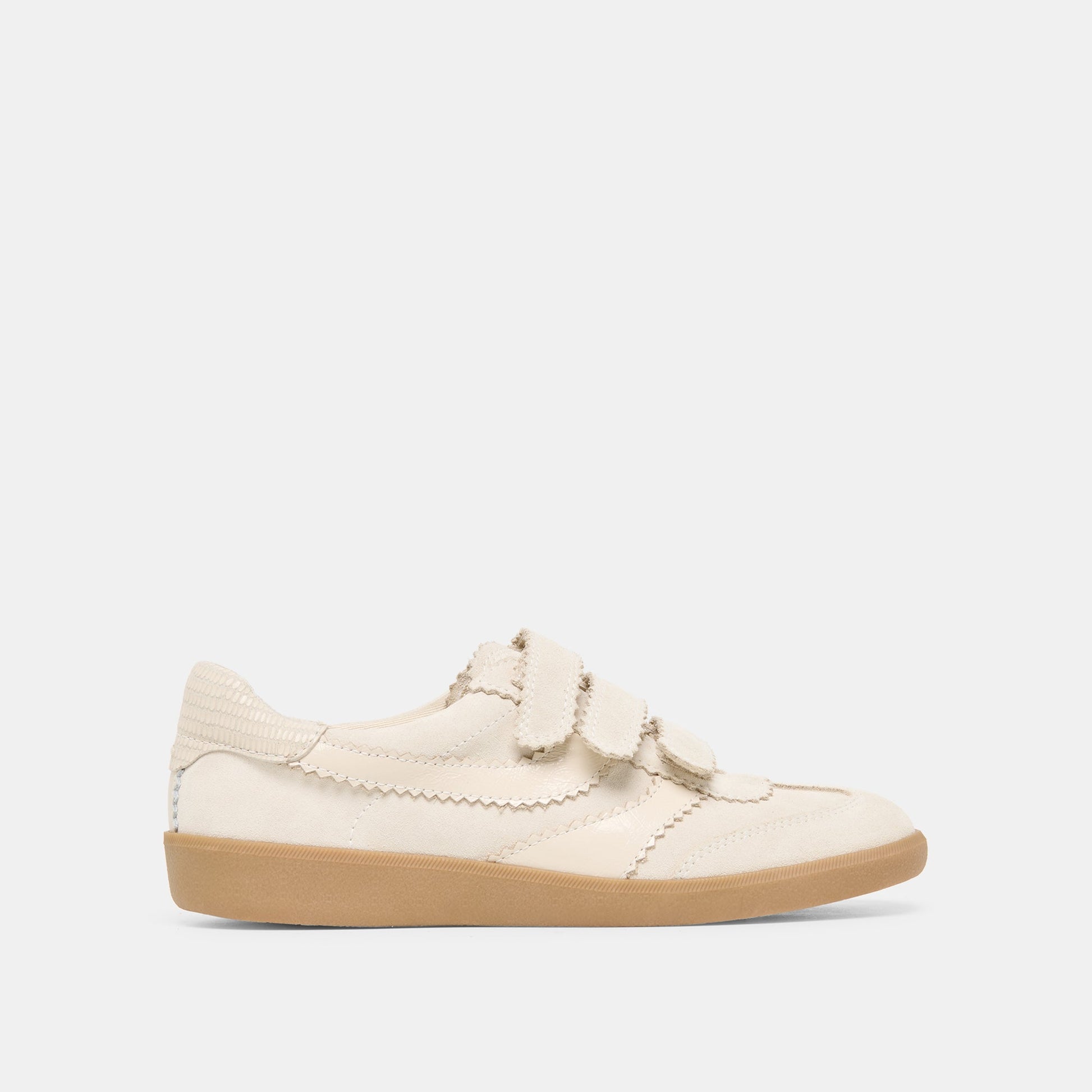 Merit Velcro Ivory Leather Sneakers