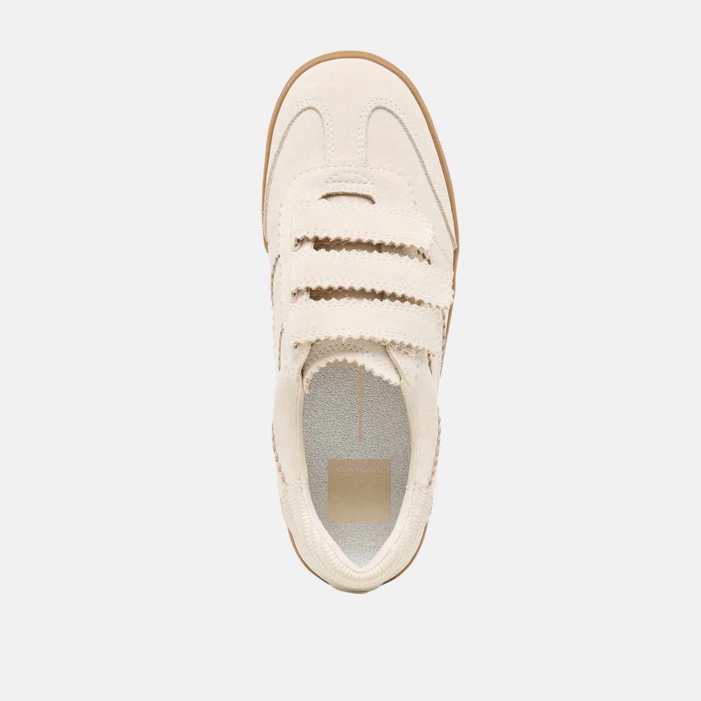 Merit Velcro Ivory Leather Sneakers