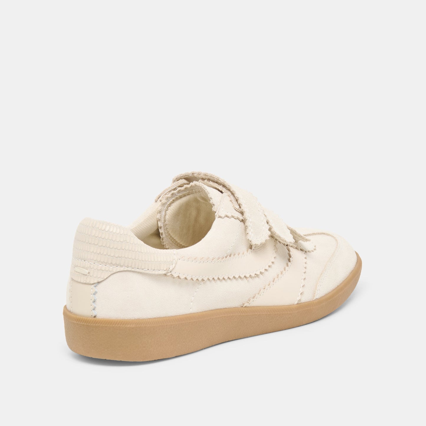 Merit Velcro Ivory Leather Sneakers