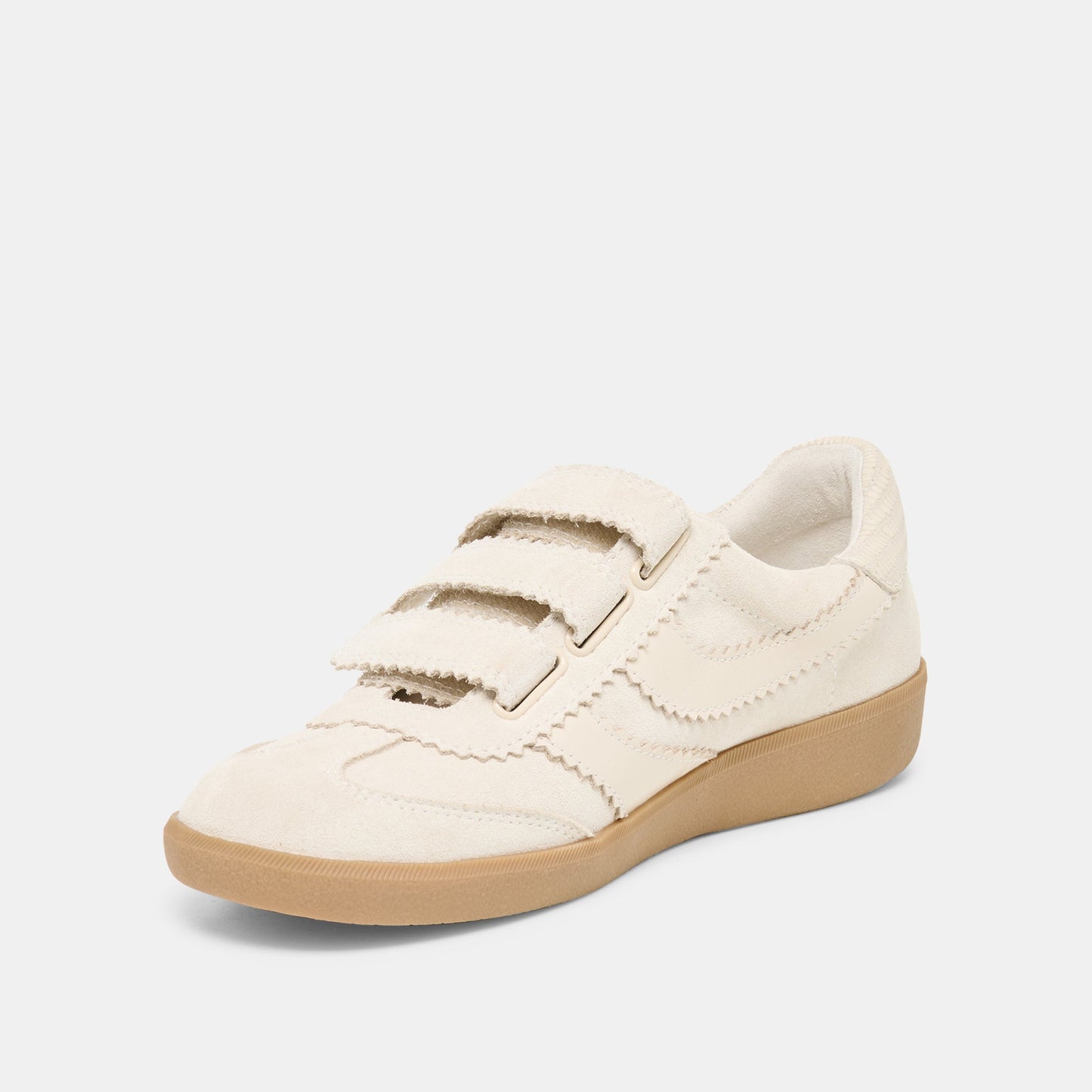 Merit Velcro Ivory Leather Sneakers