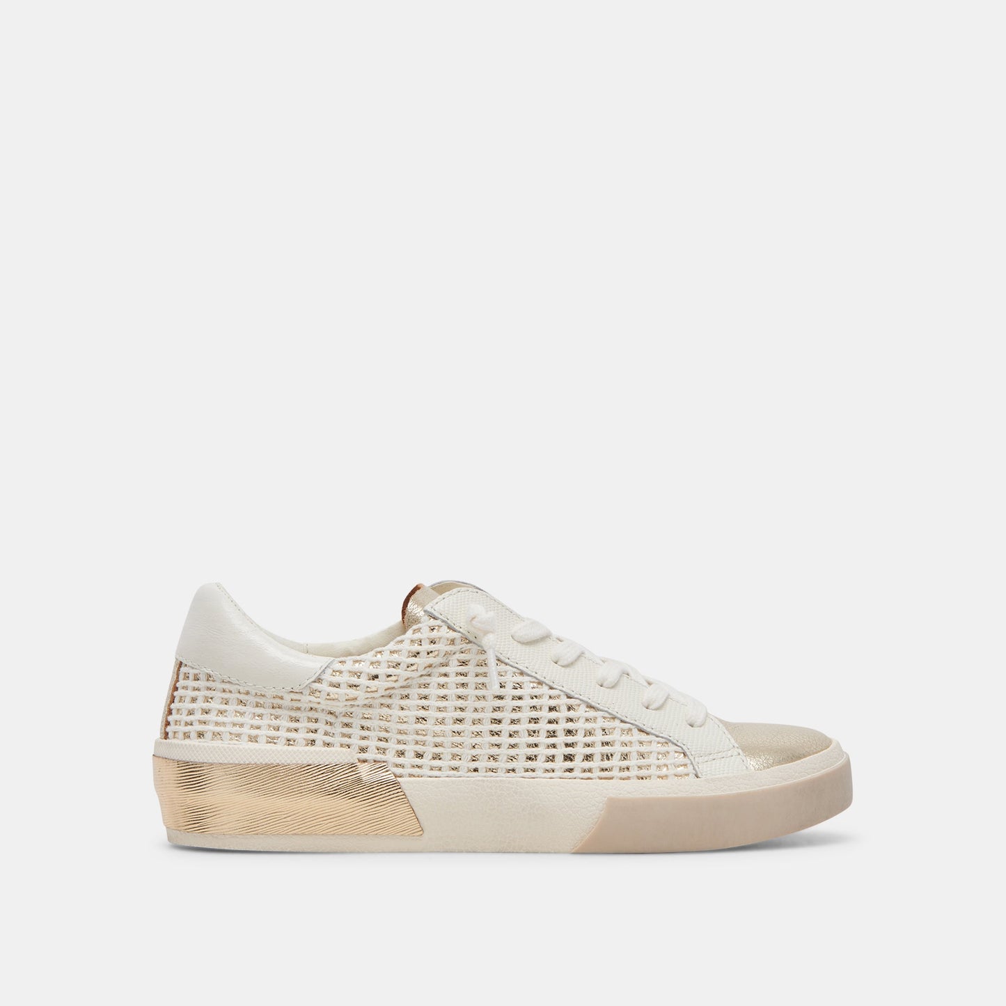 ZINA SNEAKERS BONE GOLD WOVEN
 – Dolce Vita