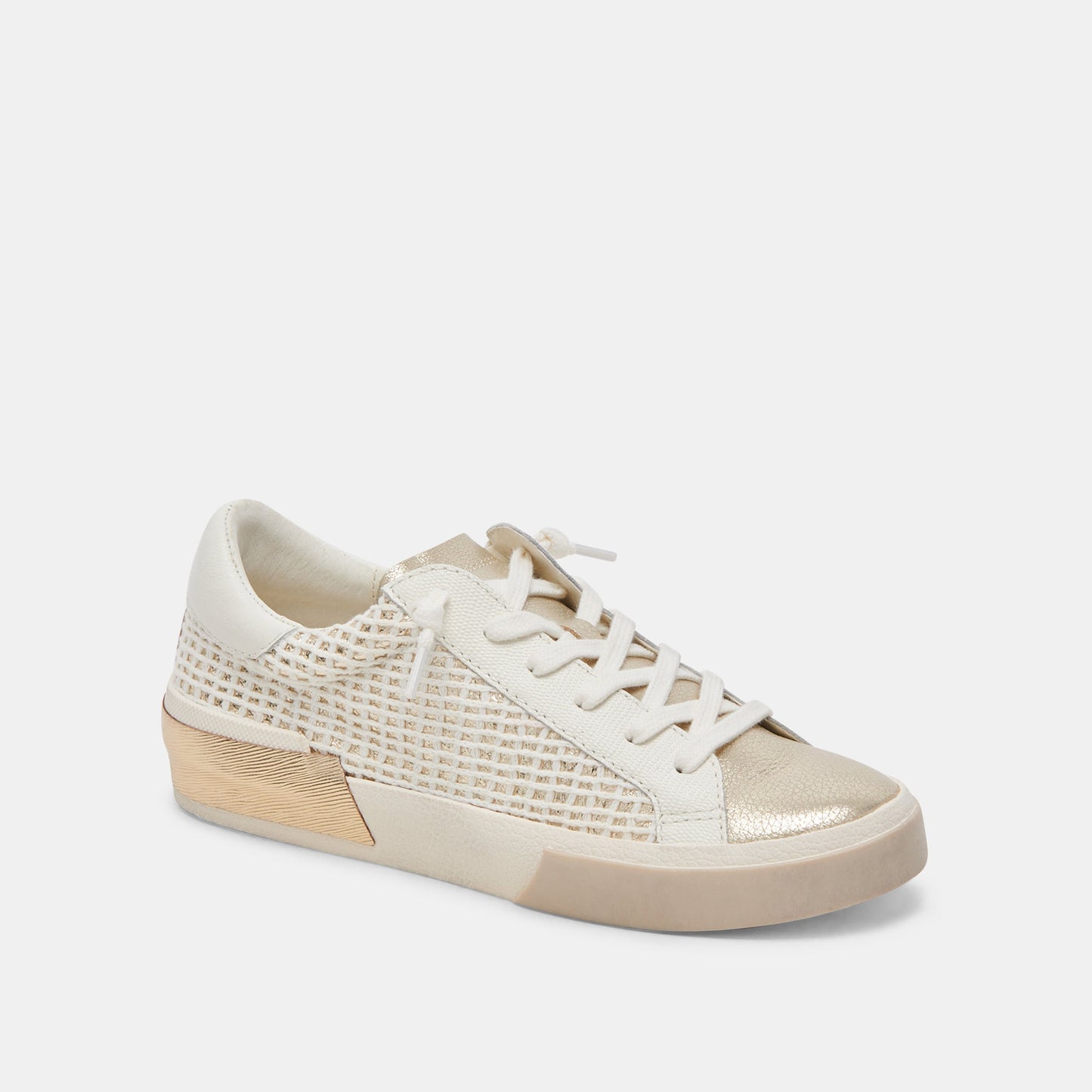 ZINA SNEAKERS BONE GOLD WOVEN
 – Dolce Vita