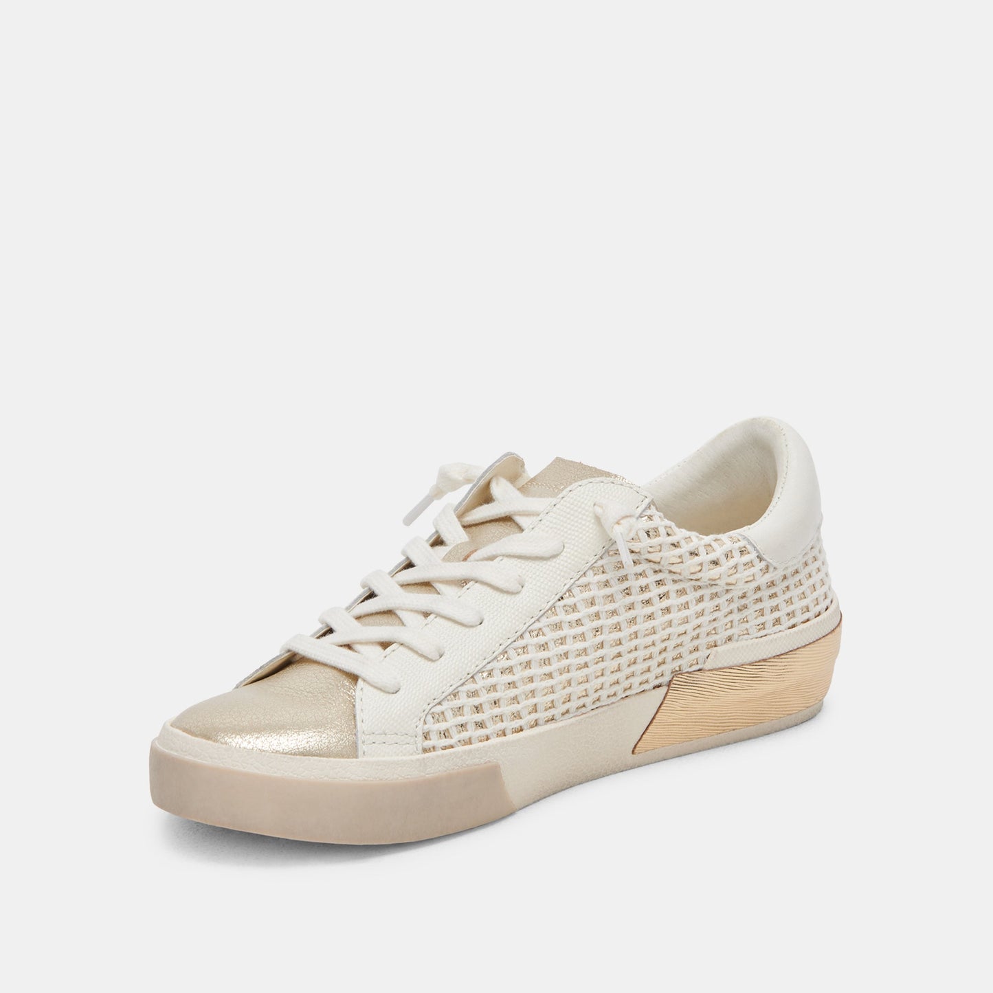 ZINA SNEAKERS BONE GOLD WOVEN
 – Dolce Vita