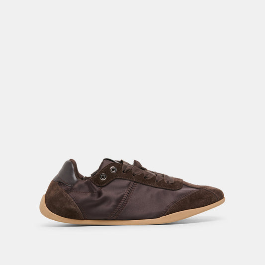 Dakoda Dk Brown Satin Sneakers