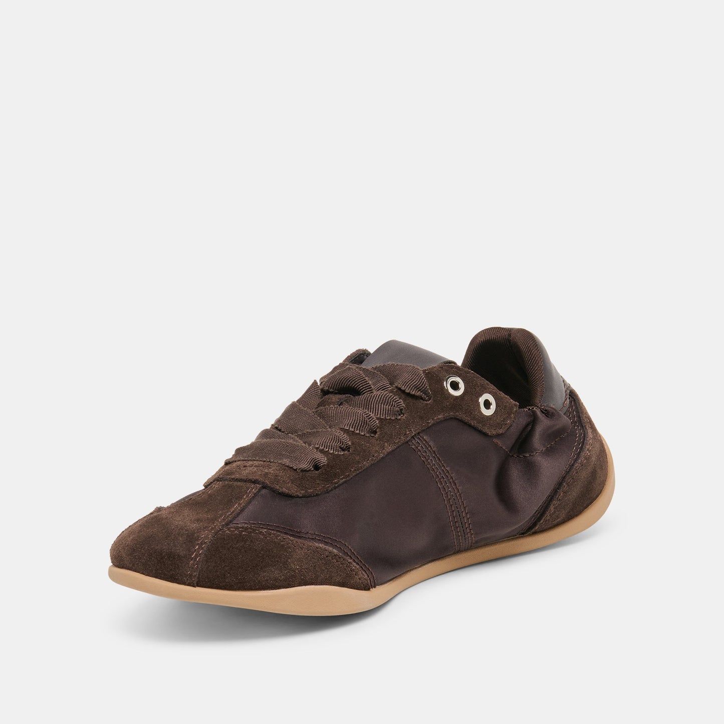 Dakoda Dk Brown Satin Sneakers