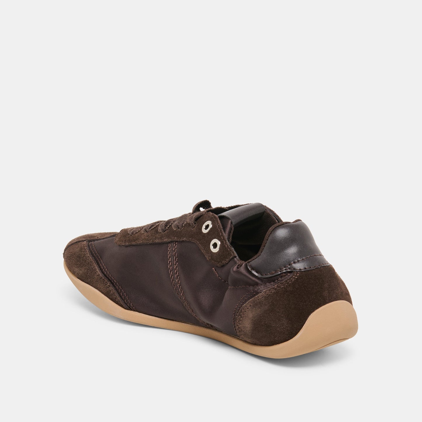 Dakoda Dk Brown Satin Sneakers