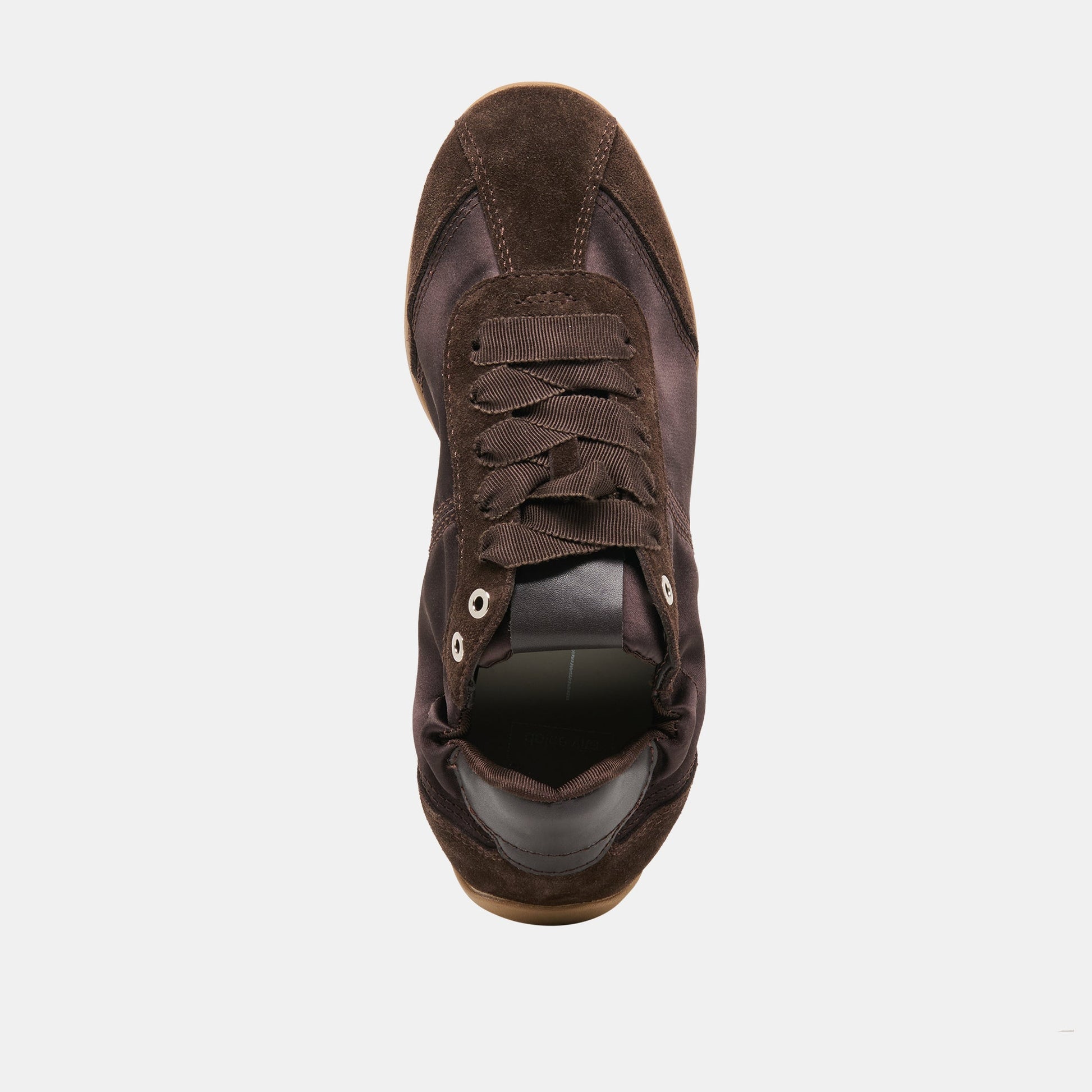 Dakoda Dk Brown Satin Sneakers