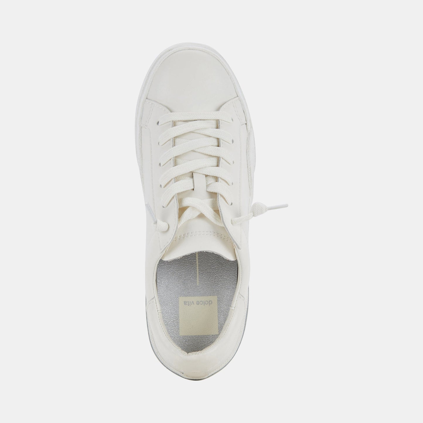 Zina 306 Sneakers White Recycled Leather | White Leather Sneakers
 – Dolce Vita