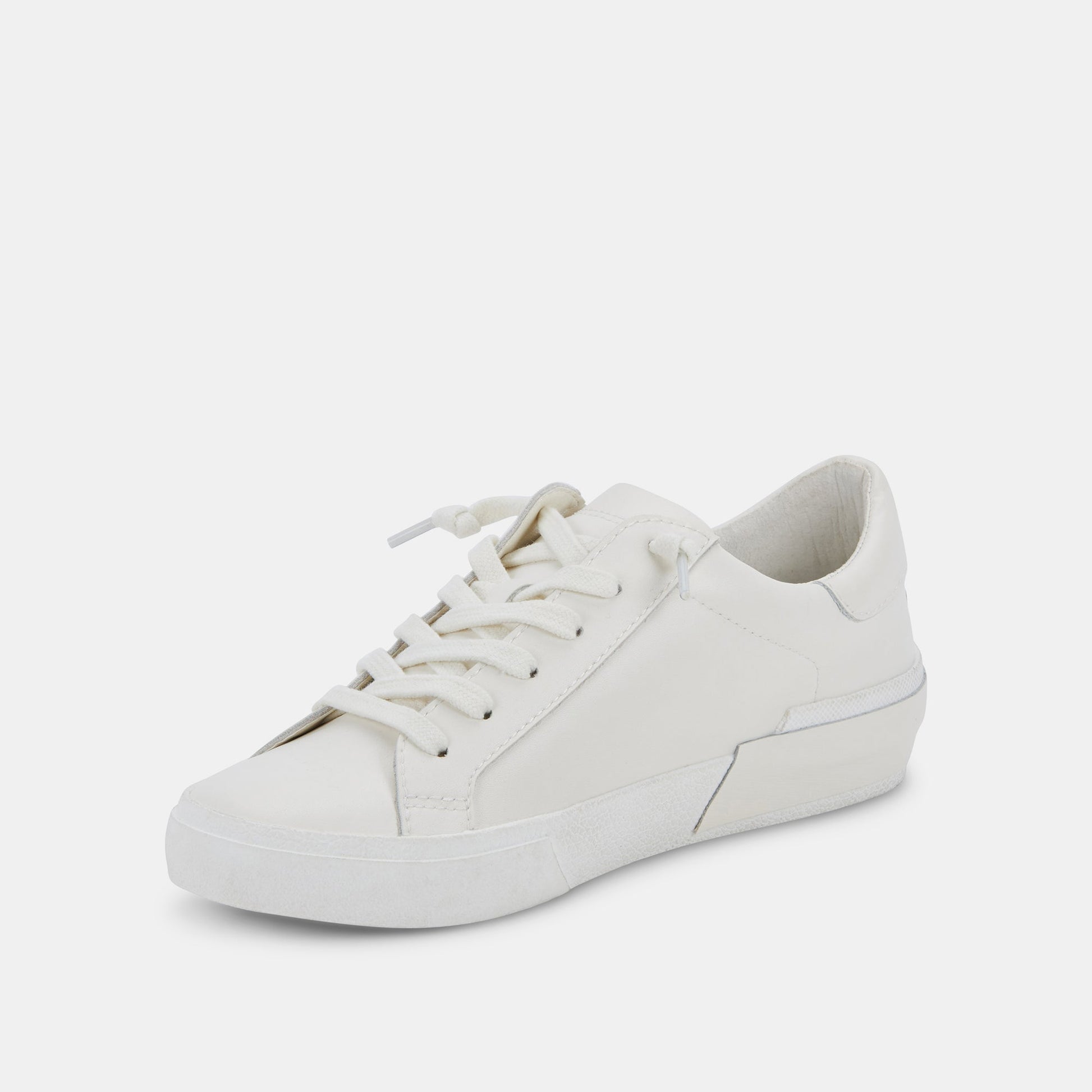 Zina 306 Sneakers White Recycled Leather | White Leather Sneakers
 – Dolce Vita