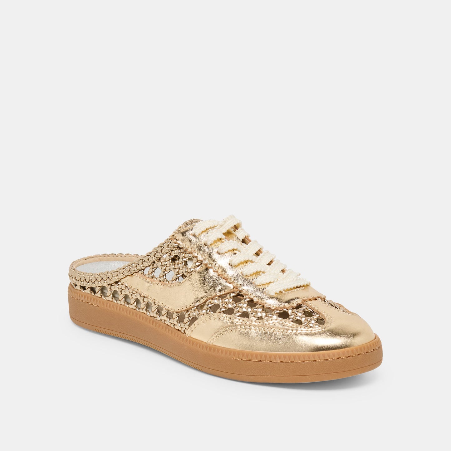 Notice Slide Gold Woven Stella Sneakers