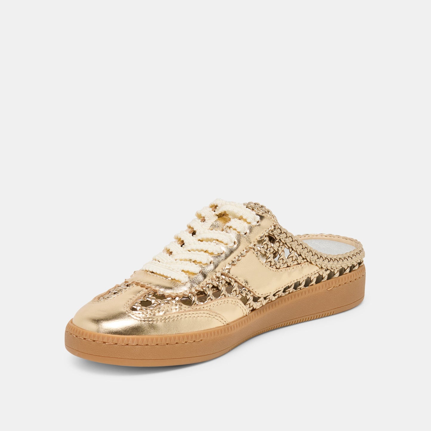 Notice Slide Gold Woven Stella Sneakers