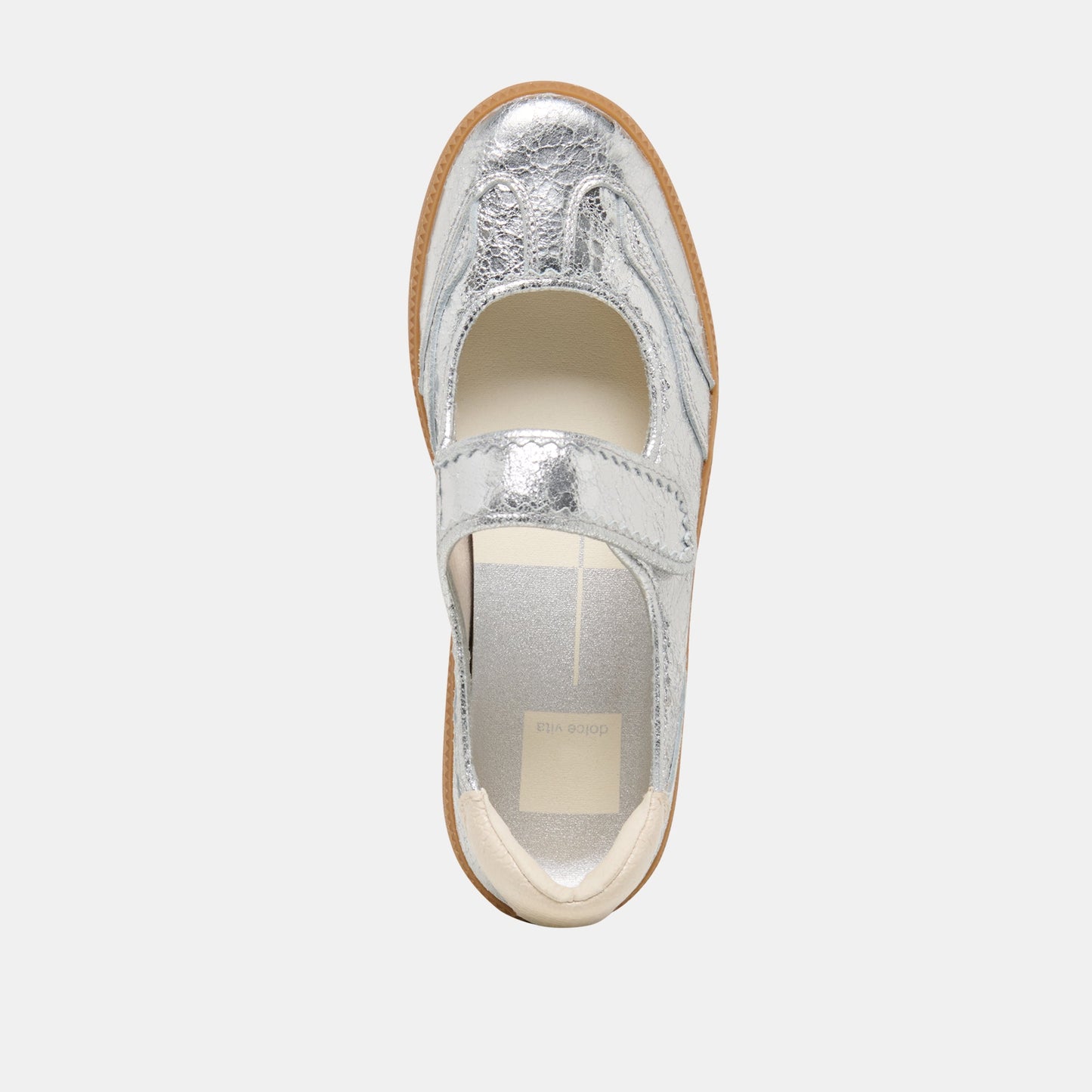 Nanet Silver Leather Sneakers