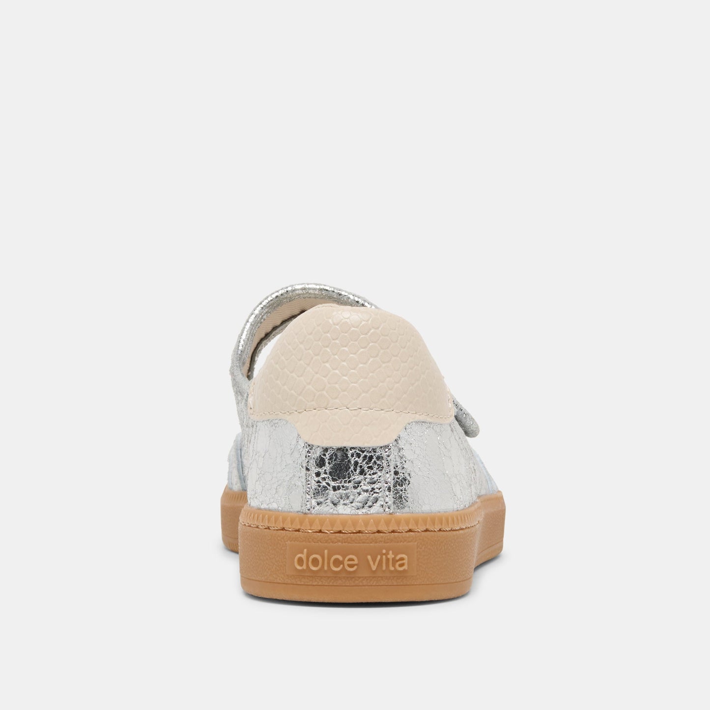 Nanet Silver Leather Sneakers