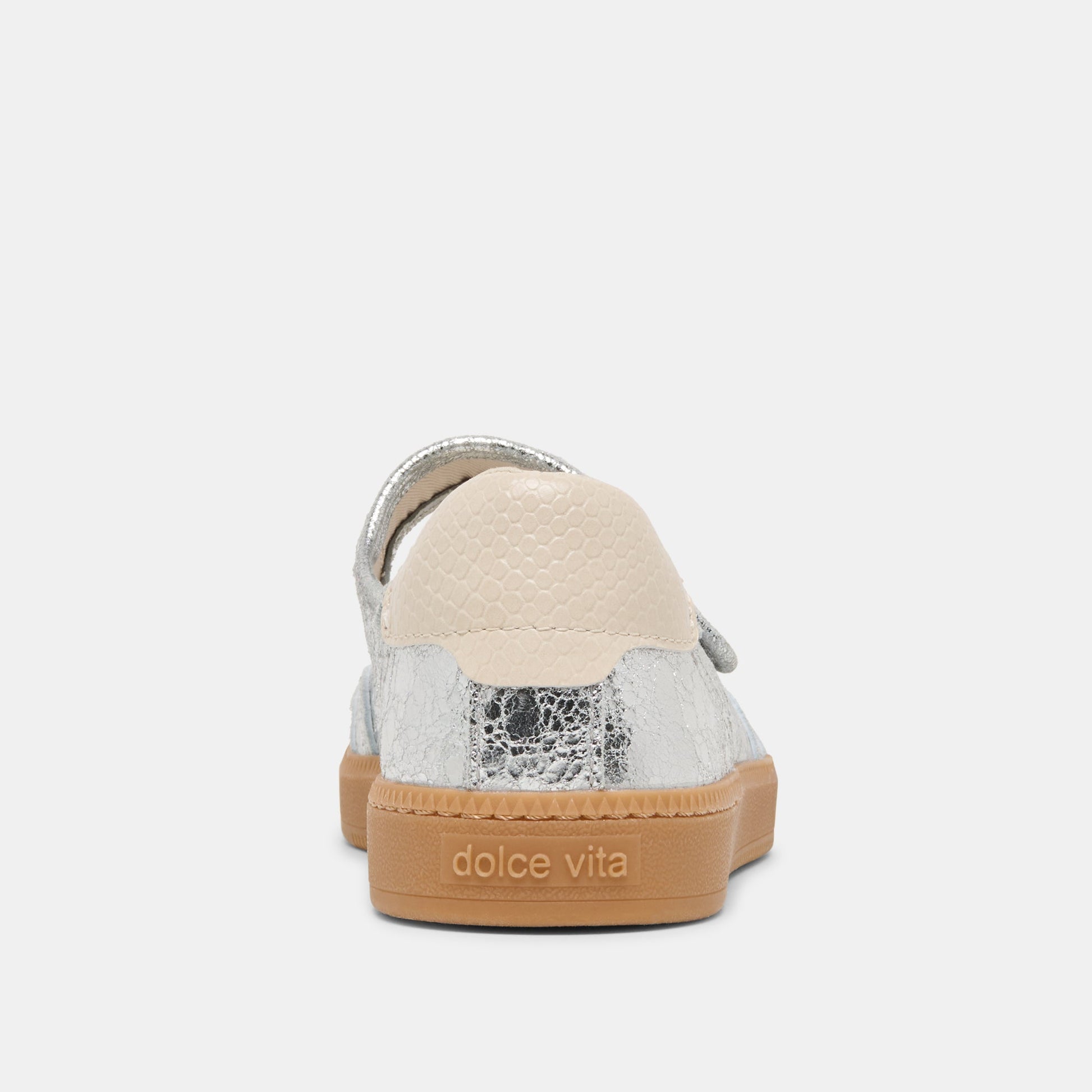 Nanet Silver Leather Sneakers