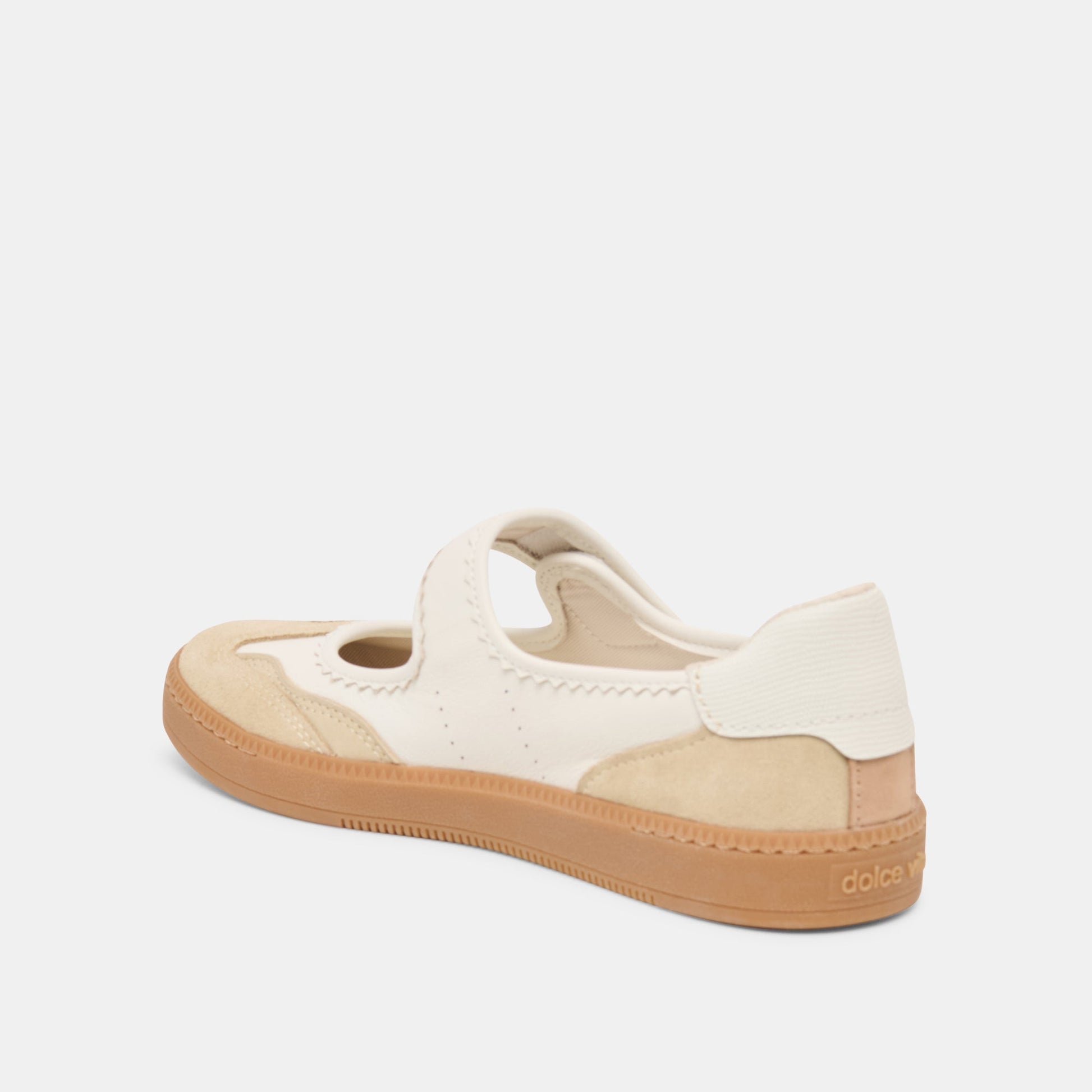 Nanet Ivory Multi Leather Sneakers