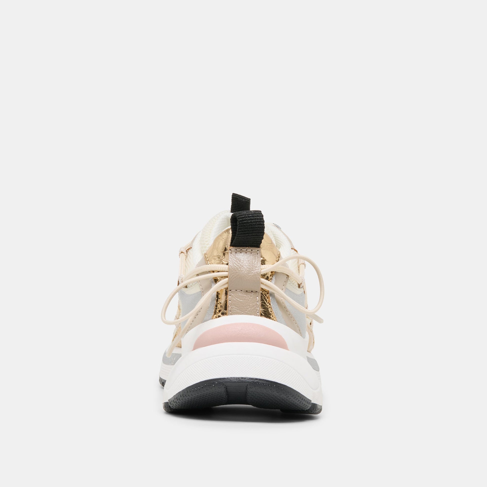 Selmar Silver Gold Leather Sneakers