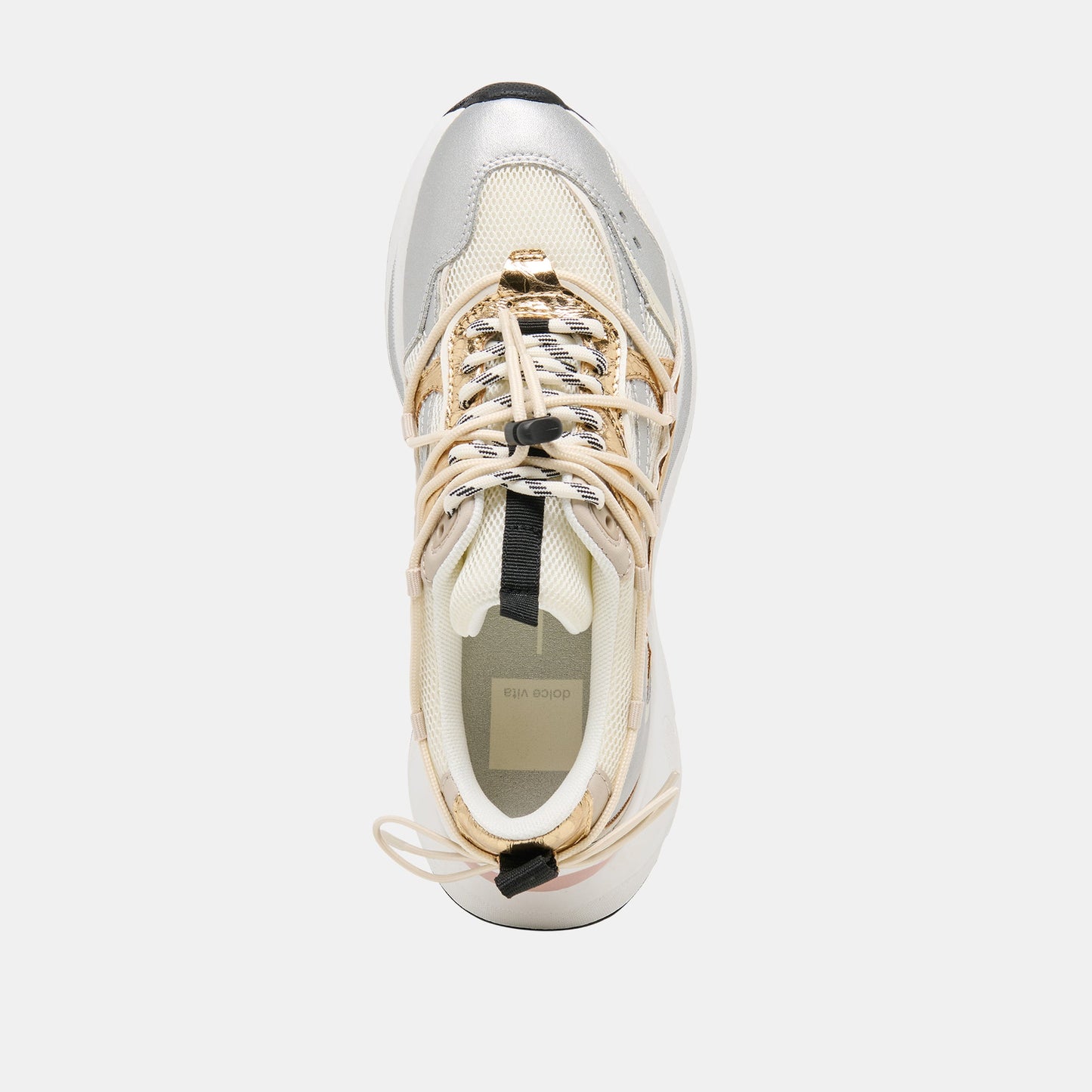Selmar Silver Gold Leather Sneakers