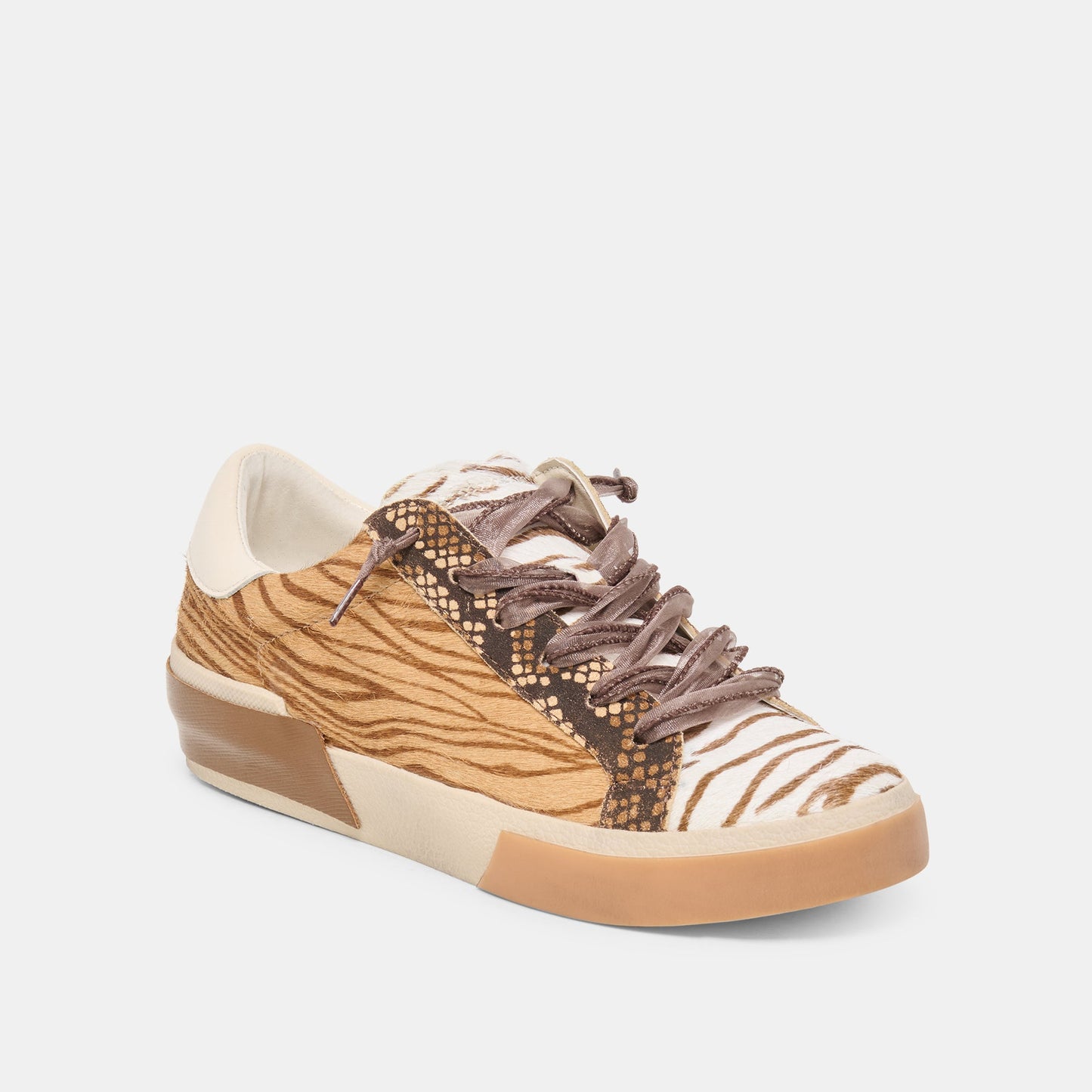 Zina Zebra Multi Calf Hair Sneakers