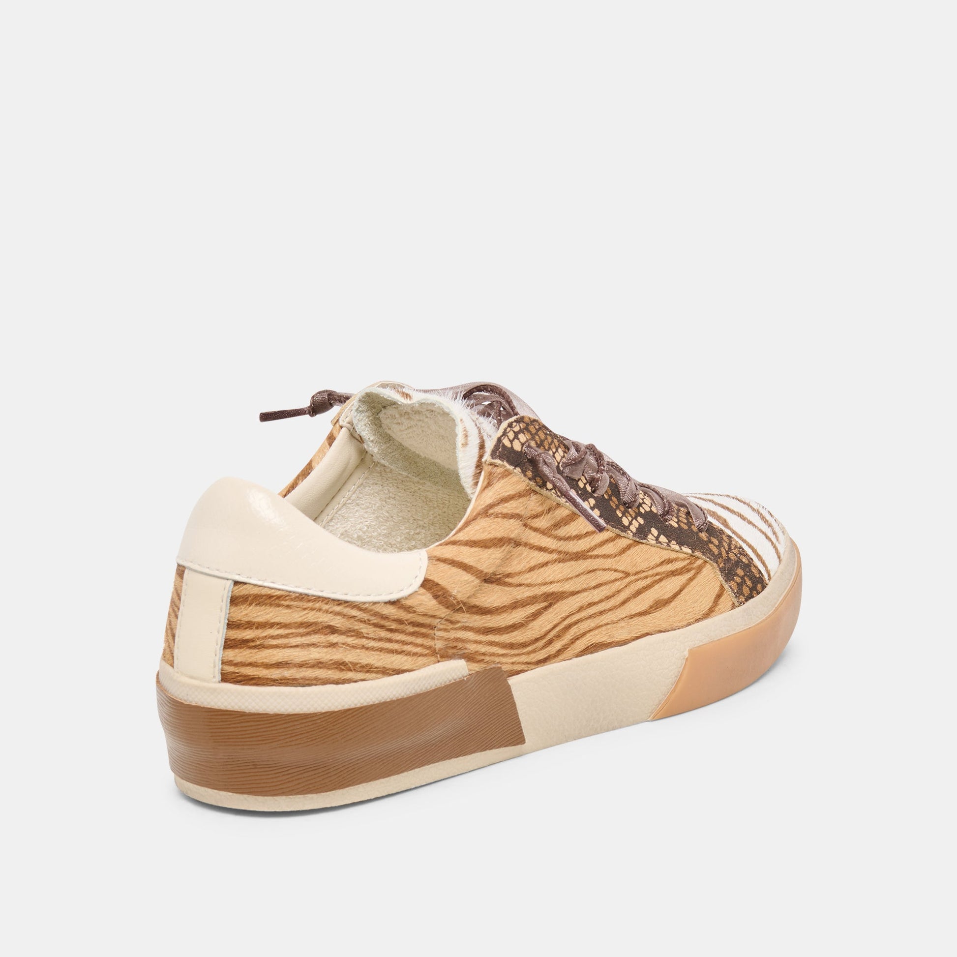 Zina Zebra Multi Calf Hair Sneakers