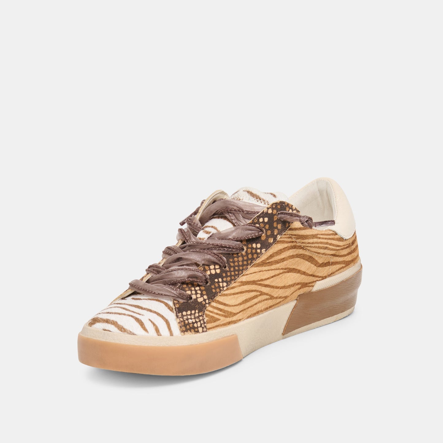 Zina Zebra Multi Calf Hair Sneakers