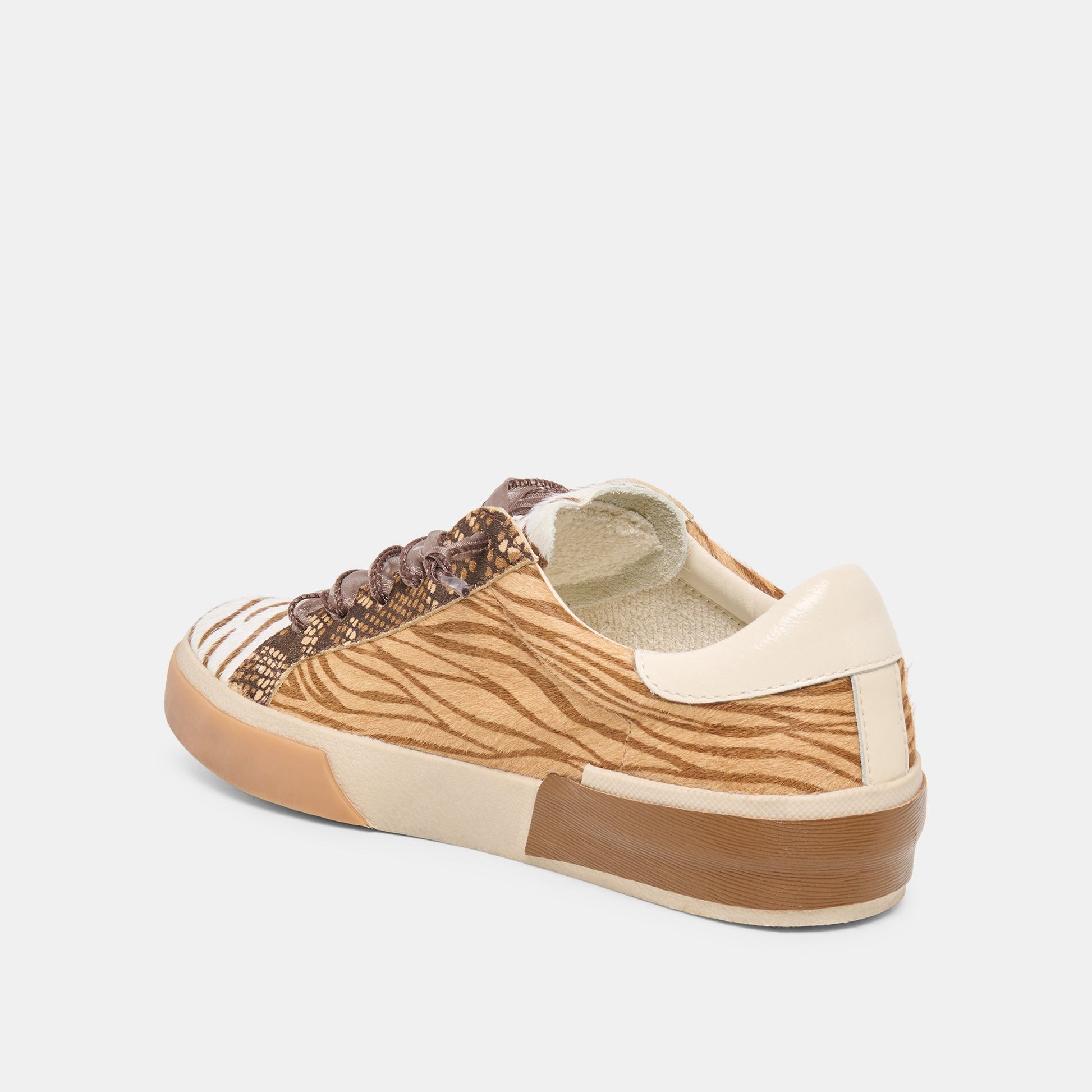 Zina Zebra Multi Calf Hair Sneakers