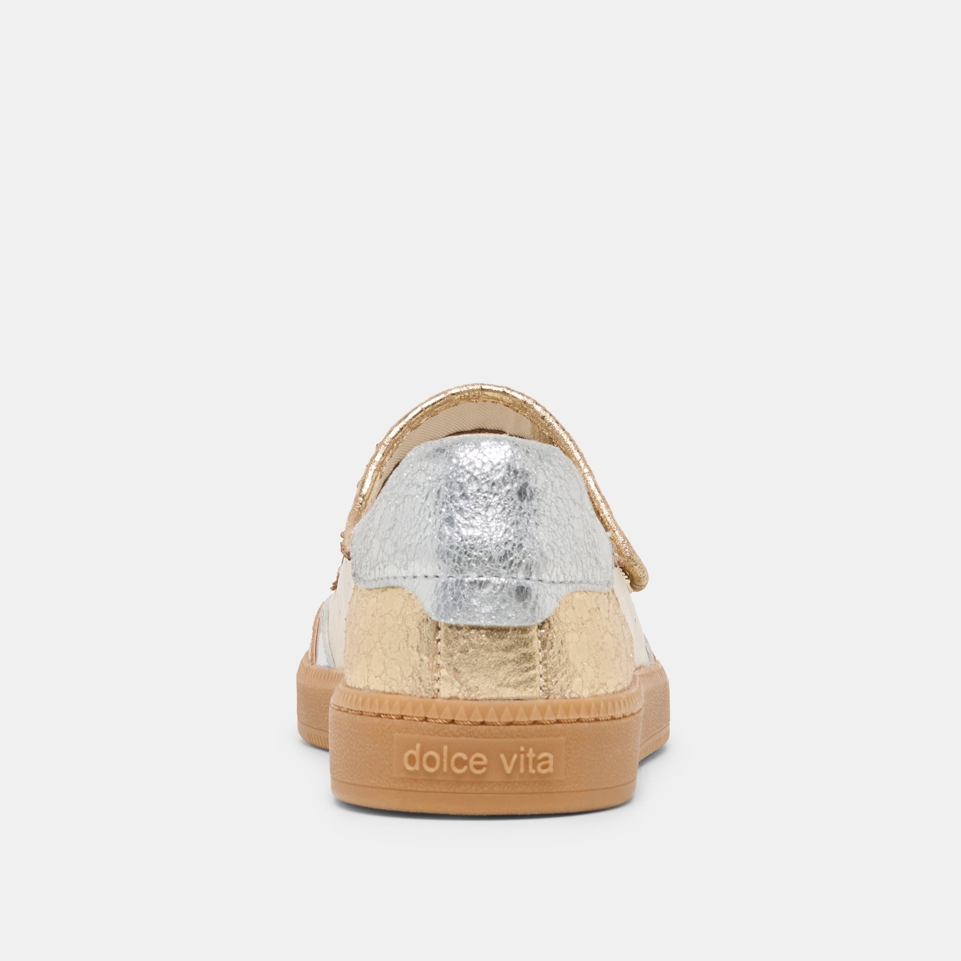 NANET Metallic Multi Leather Mary-Jane Sneakers