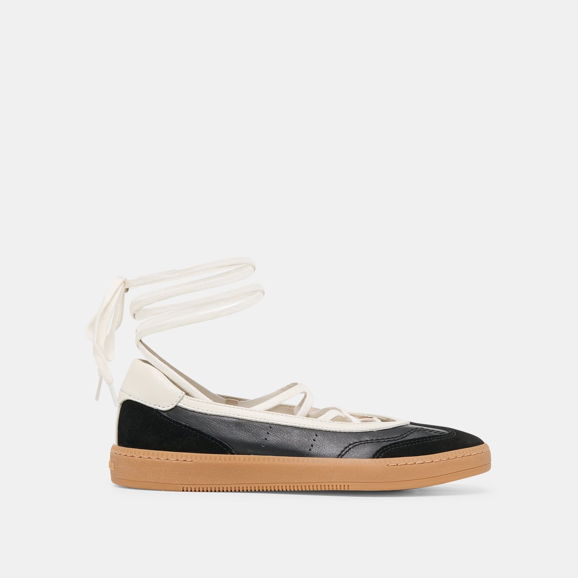 Nyomie Black Leather Sneakers