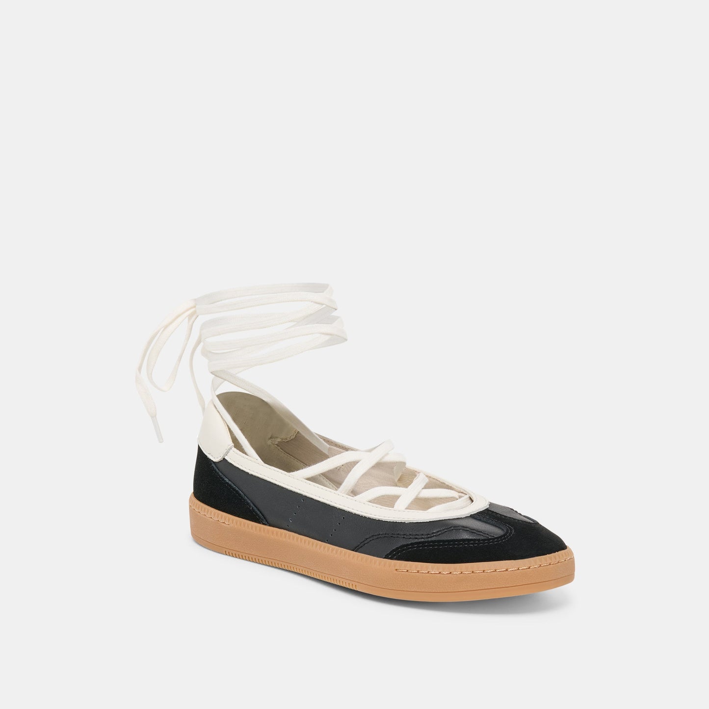 Nyomie Black Leather Sneakers