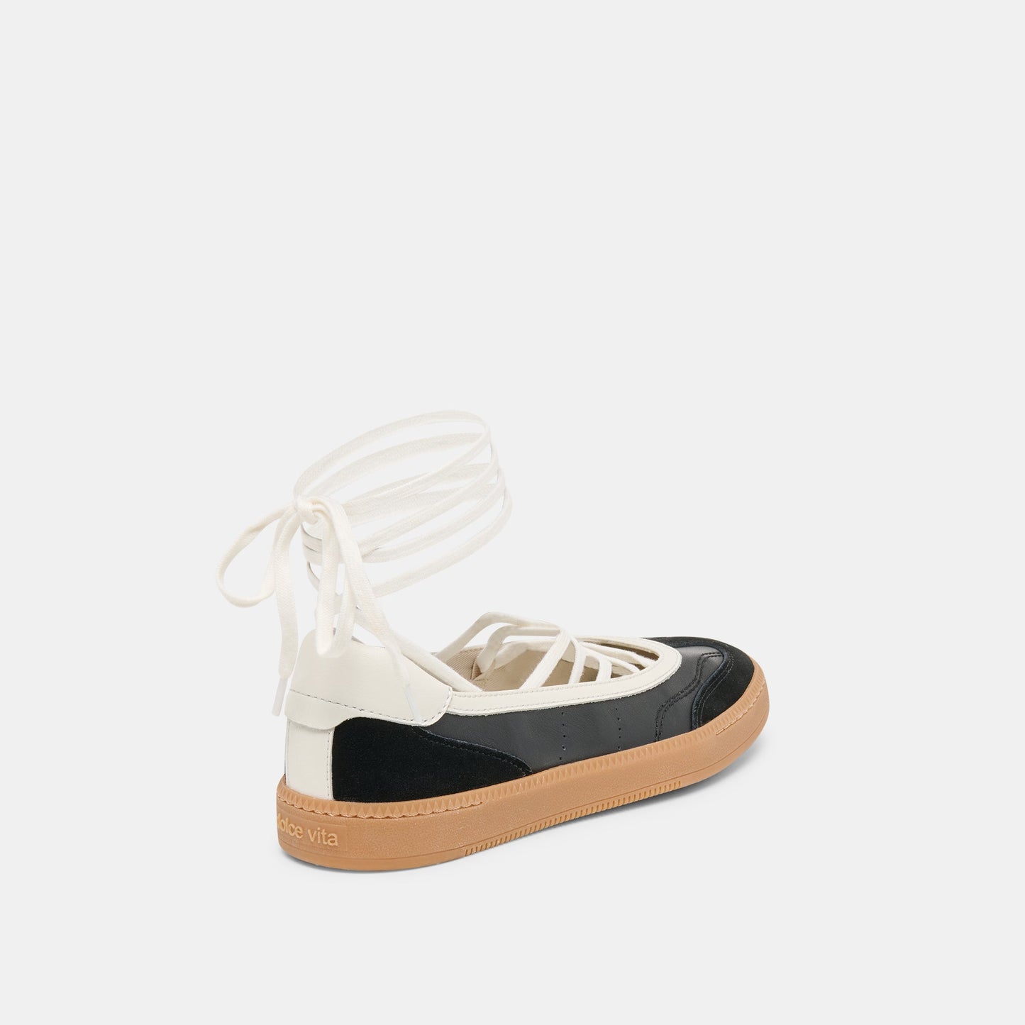 Nyomie Black Leather Sneakers